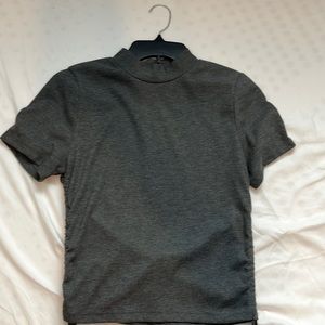 The cutest gray top. Classy, simple, and clean